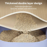 Extra Large Cat Litter Mat - Honeycomb Double Layer for Superior Scatter Control
