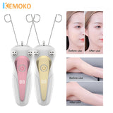 Mini Electric Facial Hair Remover - Cotton Thread Epilator for Women with LED Display