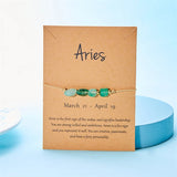 Adjustable Natural Stone Rope Chain Bracelet – Geometric Crystal Charm for Men & Women