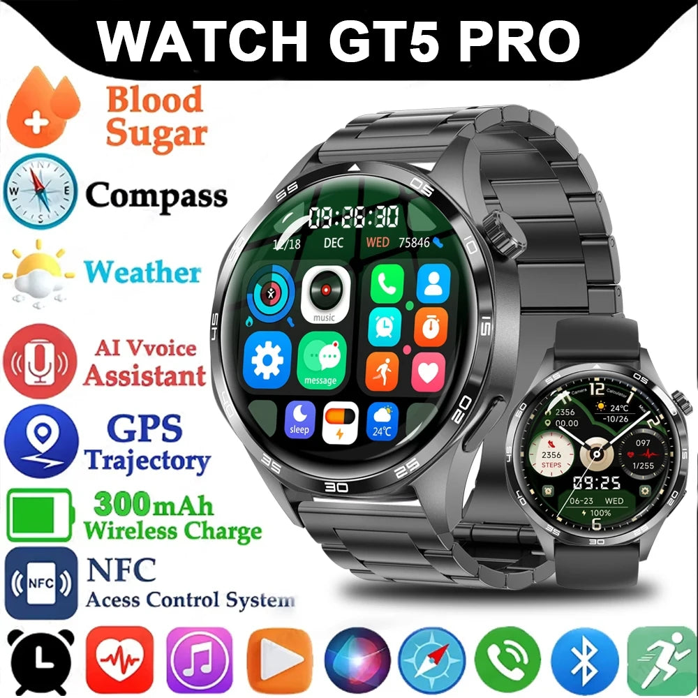 Reloj inteligente avanzado con GPS, monitorización de frecuencia cardíaca, NFC y múltiples modos deportivos