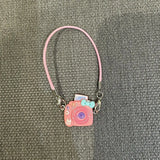 Mini colgante de cámara DIY: bonito accesorio para casa de muñecas para muñecas Labubu de 17 cm
