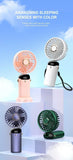 Ventilador de cuello portátil recargable, mini enfriador de aire con carga USB