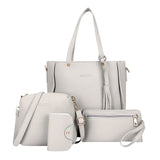 2024 Women's Four-Piece Shoulder Bag Set – Fashionable Handbag, Messenger Bag, Wallet & Card Holder