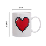 Ceramic Mug – Peach Heart Design, Perfect Valentine’s Gift