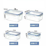 Airtight Plastic Food Storage Container with Lid – Microwave-Safe Fridge Organizer Box