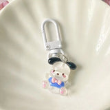 Sanrio Hello Kitty Transparent Keychain - Cute Flashing Anime Bag Charm