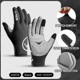 Cycling Gloves with Touchscreen - Breathable & Gel-Padded for Road & MTB Riding
