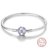 925 Sterling Silver Charm Bracelet for Women – Heart, Star, Moon & More