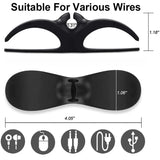 Organizador de cables: soporte con clip para la gestión de cables de electrodomésticos de cocina como freidoras de aire y cafeteras