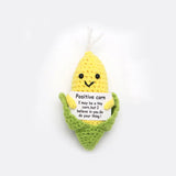 Handmade Knitted Plant-Themed Decorative Doll