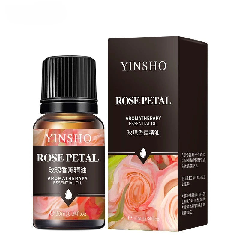 Aceites esenciales de 10 ml para difusores y humidificadores: set de aromaterapia con lavanda, rosa, eucalipto y más