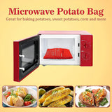 Bolsa reutilizable para cocinar patatas en microondas: patatas al horno perfectas en 4 minutos