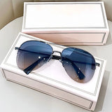 Classic Aviator Sunglasses – Metal Frame UV Protection Shades for Men