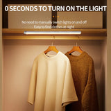 Luz nocturna con sensor de movimiento inteligente, luz LED recargable inalámbrica para armario de cocina, dormitorio, lámpara de noche, decoración de habitación
