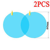 2 piezas de película impermeable para espejo retrovisor de coche: ¡conduzca con seguridad en cualquier clima!