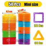 Magnetic Building Blocks Set - STEM Educational Toys for Kids with Big & Mini Pieces