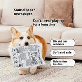 Crinkle Paper Dog Toys – Bite-Resistant Plush with Sound Paper for Mental Stimulation