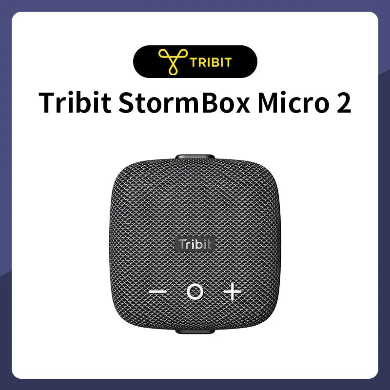 Tribit StormBox Micro 2 - IP67 Waterproof Bluetooth Speaker with 12H Playtime & Deep Bass