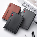 Ultra-Thin PU Leather Card Wallet for Men – Slim Minimalist Credit Card Holder