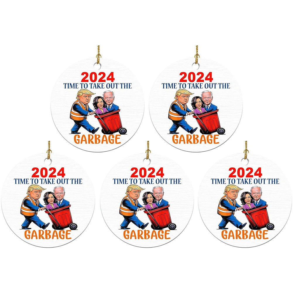 Funny Donald Trump Acrylic Hanging Ornament - Presidential Car Charm & Decor