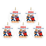 Funny Donald Trump Acrylic Hanging Ornament - Presidential Car Charm & Decor