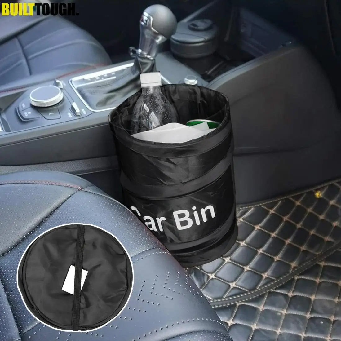 Collapsible Leakproof Car Trash Can – Portable Waste Bin & Storage Bag