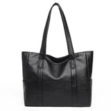 Vintage PU Leather Shoulder Bag – Large Capacity Crossbody Tote for Women