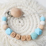 Nuevos clips para chupetes de bebé, mordedores con nombre personalizados, juguetes para chupete, soporte para chupetes, cadena con clip, accesorios para bebés, regalos para recién nacidos personalizados