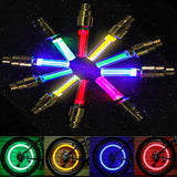 Tapas de válvulas de neumáticos con luces LED que se activan con el movimiento: luces de neón para ruedas de automóviles, motocicletas y bicicletas