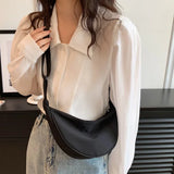 Women’s Half Moon Crossbody Bag – Adjustable Nylon Waist Pack for Travel & Everyday Use
