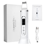 Ultrasonic Skin Scrubber & Electric Facial Pore Cleaner with EMS & Ion Technology