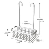 Estante extraíble sin perforaciones, cesta de baño de aluminio, estante para champú sin perforaciones para estantes de baño para organizador de ducha, almacenamiento