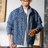 Men's Smart Casual Denim Jacket with Pockets – Ideal Outerwear for Autumn