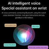 AMOLED Smart Watch with Bluetooth Calling, Fitness Tracking & AI Voice Assistant