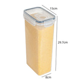 Contenedores herméticos para almacenar alimentos con tapa Organizador de despensa Dispensador de cereales Contenedores para cereales Caja de almacenamiento de alimentos Organizador de cocina