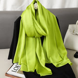 Elegant Silk Scarf – Luxury Solid Color Shawl & Pashmina for Women