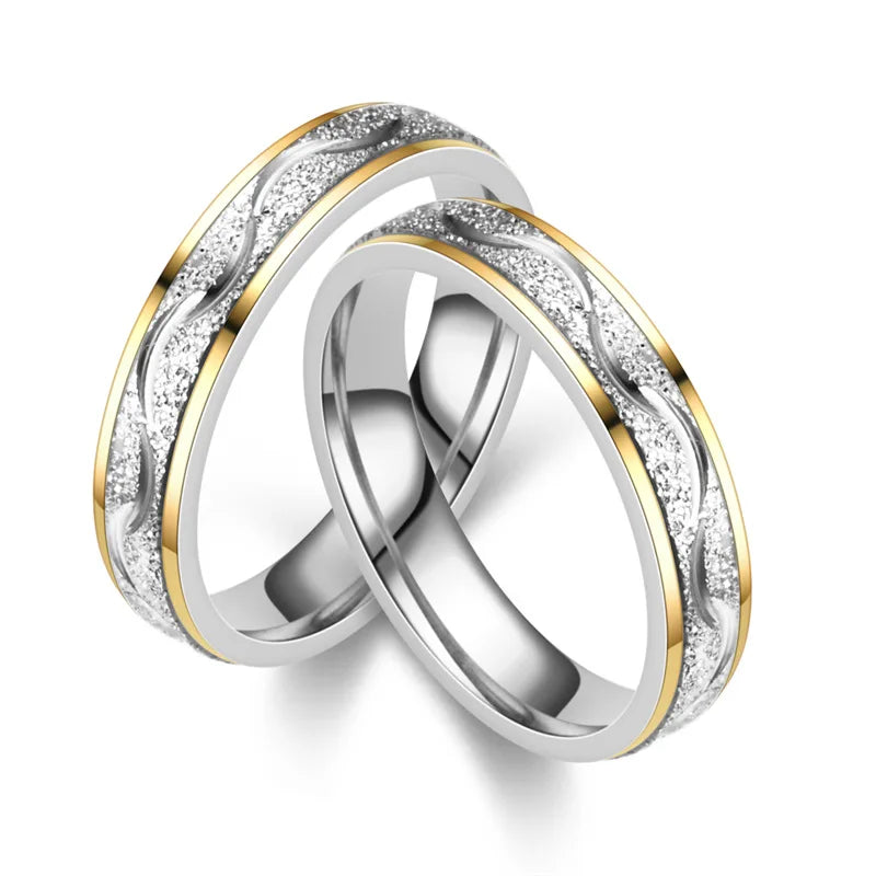 Anillo geométrico minimalista de acero y titanio: elegante, duradero y unisex