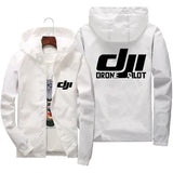 Men’s Casual Hooded Autumn Jacket – Lightweight Printed Travel Outerwear