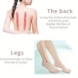 Natural Pink Jade Roller for Face with Gua Sha for Anti-Aging