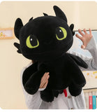 Muñeco de peluche de Cómo entrenar a tu dragón: adorable y tierna almohada de Furia Nocturna y Furia Luminosa