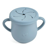 Vaso de silicona para niños para aperitivos y bebidas: sin BPA, portátil y seguro