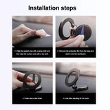 Soporte magnético para teléfono de coche para MagSafe: soporte plegable de aleación ajustable de 360° para iPhone 15, 14, 13 y 12