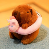 Capybara Plush Toy with Hoodie & Wings - Cute Stuffed Animal Keychain Gift