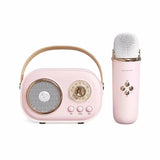 Portable Karaoke Bluetooth Speaker with Wireless Microphone – FM Radio & Voice Effects