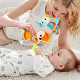 Soft Plush Animal Baby Rattle Toy for Newborns and Infants