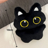 Adorable Plush Cat Keychain – Cute Black Cat Doll Keyring for Bags & Decor