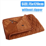 USB Heated Blanket – Portable, Cordless Bed Warmer for Winter Comfort (Crystal Velvet, 75x120cm)
