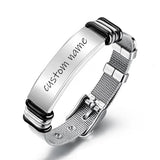 Custom Photo ID Bracelet – Personalized Stainless Steel Link Chain Jewelry
