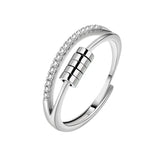Trendy Geometric Spinner Ring for Women – Fashion Statement Cocktail Jewelry