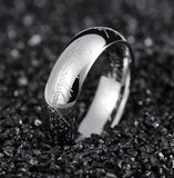 Classic Stainless Steel Wedding Band – Unisex 6mm Ball Pattern Engagement Ring